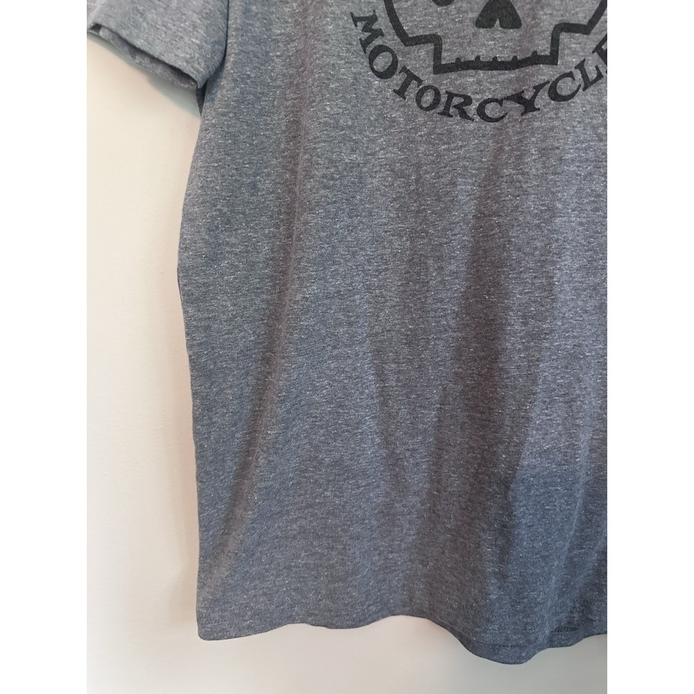 Harley Davidson Men's Willie‎ G Skull Graphic T-Shirt Gray MEDIUM 50/50 Cotton - Picture 7 of 14